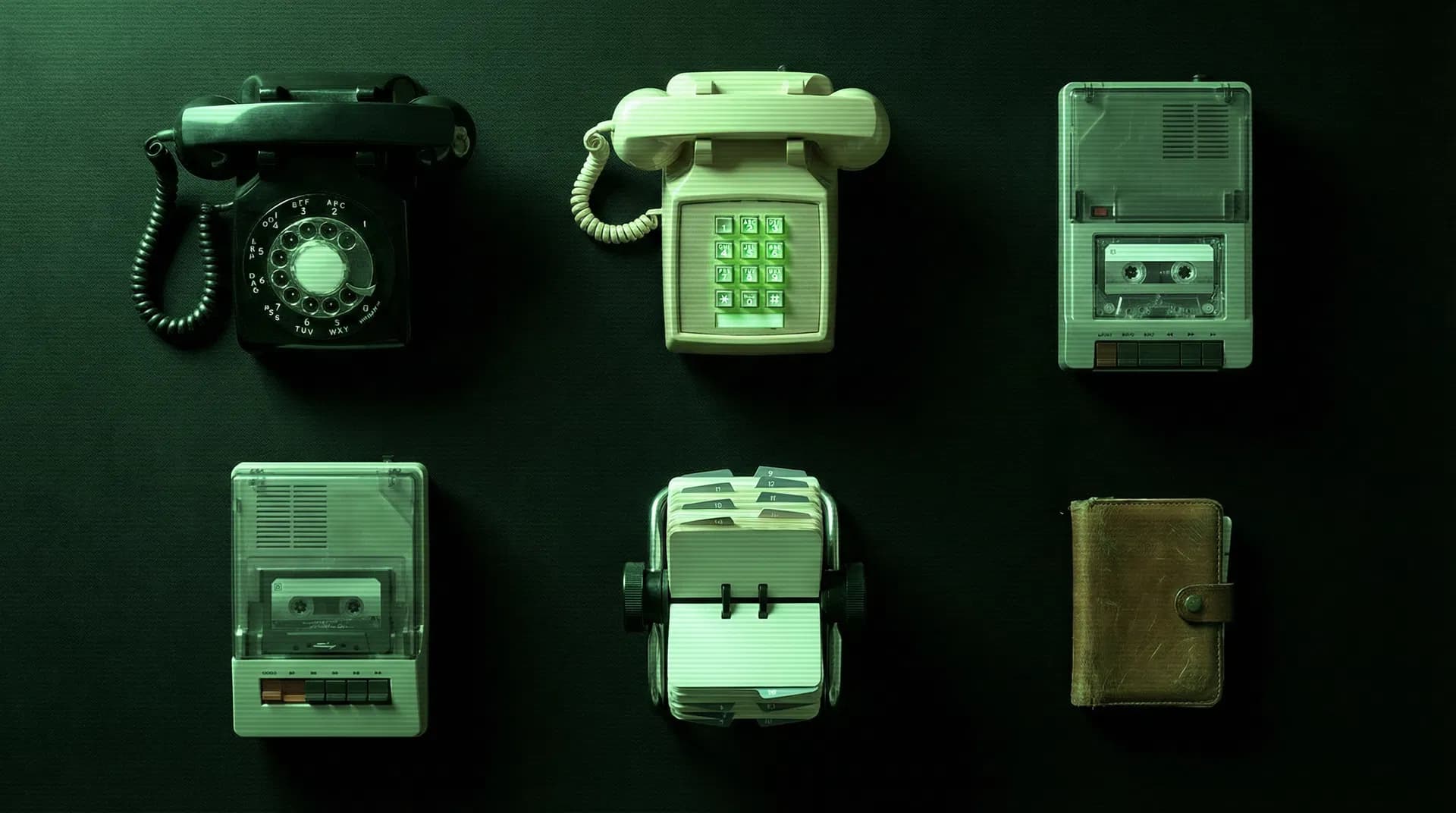 RetroPedia product catalogue — rotary phones, answering machines, and Rolodex